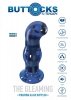 The gleaming glass buttplug blue